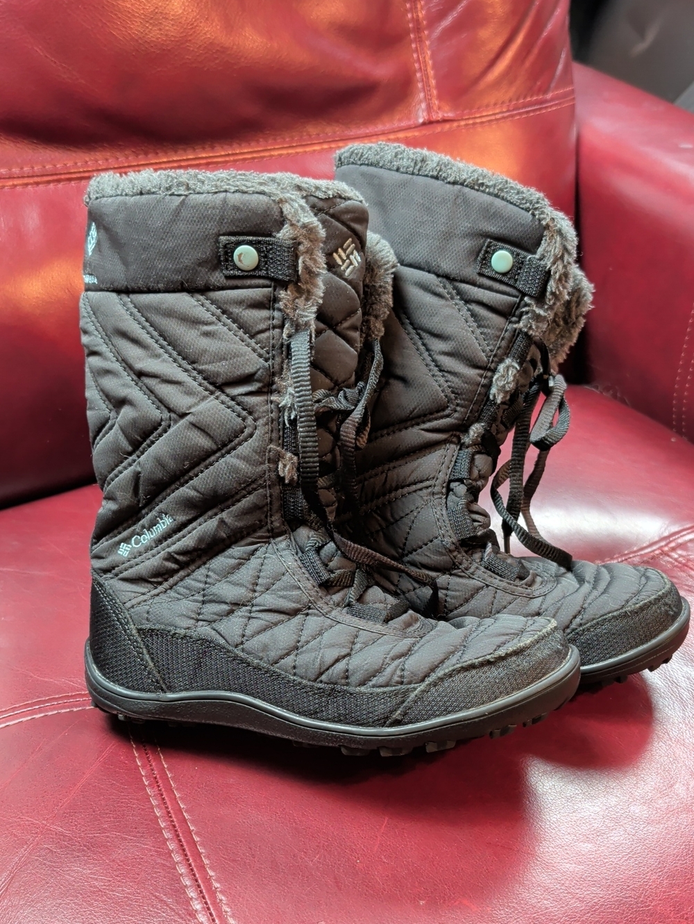 Columbia Girl's Waterproof Omni Heat Grip Winter Boots Size 2